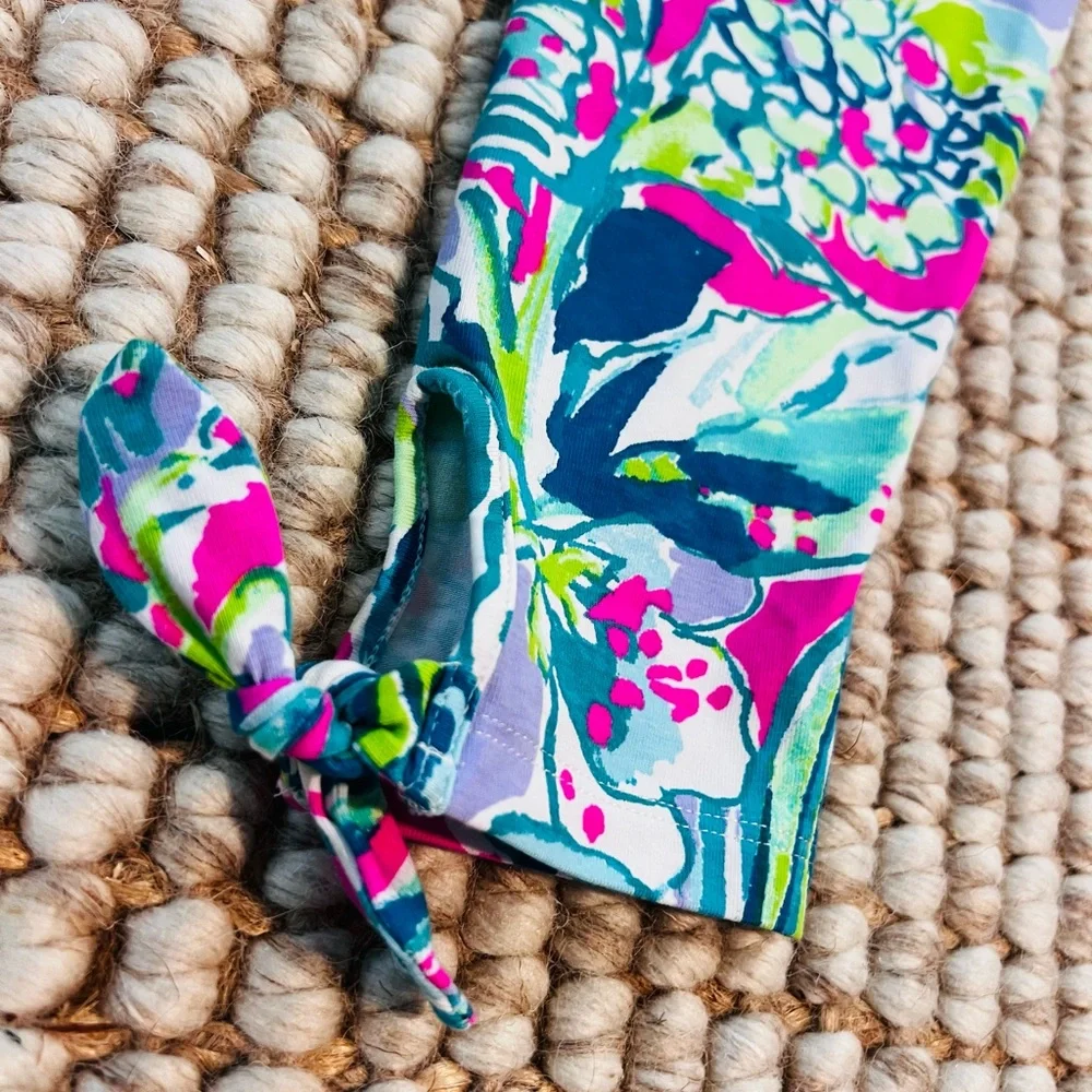 Lilly Pulitzer Girls Cropped Leggings Medium 6-7 - Picture 2 of 6